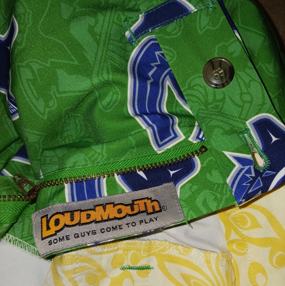 New 34x34 LoudMouth Vancouver Canucks Men's Golf Pants - Picture 8 of 12